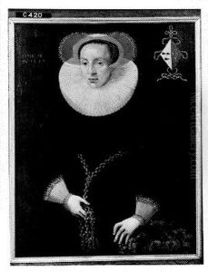 Portrait of Anna van der Aar (1576-1656), wife of Petrus Scriverius by Isaac van Swanenburg