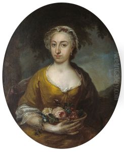 Portrait of Elisabeth van der Linden (1735-1783) by Gerard Sanders