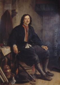Peter de Grote van Rusland in zijn huis te Zaandam