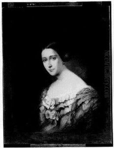 Catharina Daniela (1819-1858), baronesse van Slingelandt. Echtgenote van Jonkheer Jacob George Hieronymus van Tets by Anna Susanna Fries