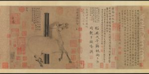 tang han gan zhao ye bai tu juan by Han Gan