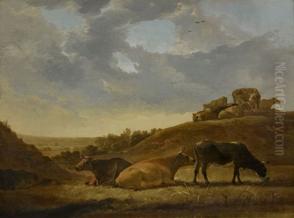 Cattle in a Dutch Arcadian Landscape - view 1