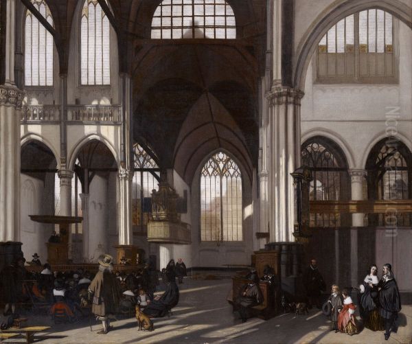 Interieur van de Oude Kerk te Amsterdam - view 1