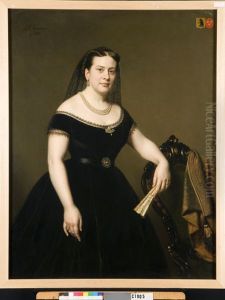 Portrait of Eldina Aldegonde Gaymans, (1835-1915), vrouw van jnkhr. Paulus Anne van Beresteyn Portrait of Eldina Aldegonde Gaymans, (1835-1915), vrouw van jnkhr. Paulus Anne van Beresteyn