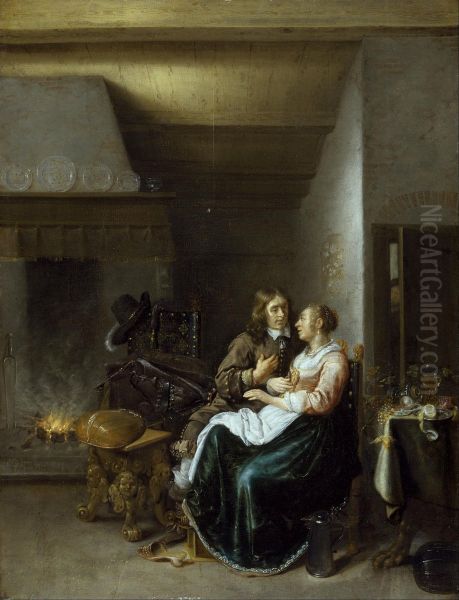 A Couple in an Interior - view 1