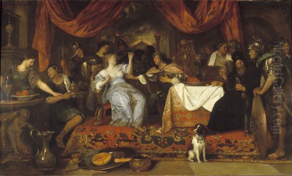 Het feestmaal van Marcus Antonius en Cleopatra - view 1