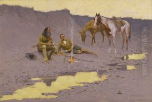 A New Year on the Cimarron by Frederic Remington