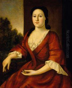 Portrait of Mrs. John Greenleaf (Priscilla Brown 1725-1759?) by John Greenwood