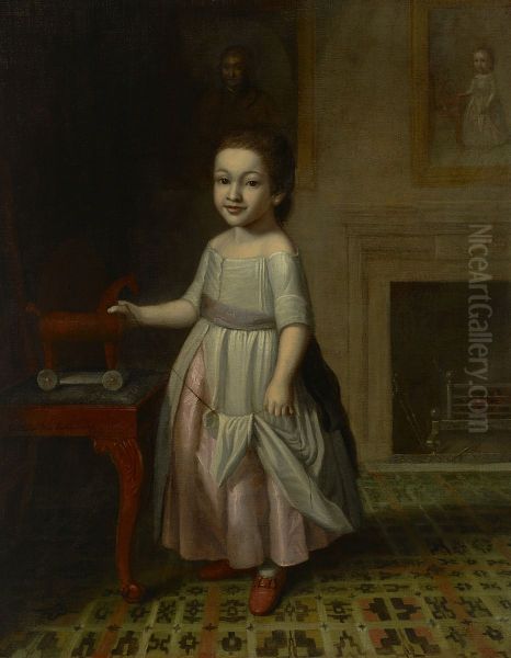 Boy with Toy Horse - view 1