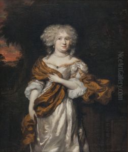 Portret van een vrouw, mogelijk Maria Fagel (1649-1739). Echtgenote van Francois Doublet Portret van een vrouw, mogelijk Maria Fagel (1649-1739). Echtgenote van Francois Doublet