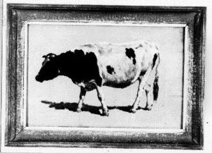 Studie van een stier by Johannes-Hubertus-Leonardus de Haas