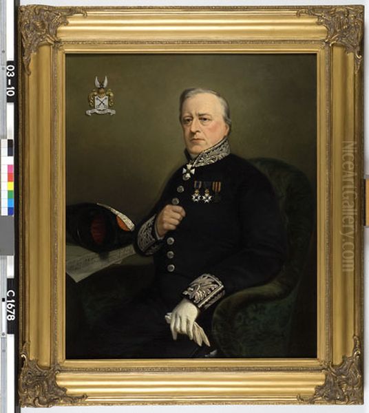 Portrait of mr G. Schimmelpenninck Jzn., vice-president of the provincial legal court of Noord-Holland - view 1