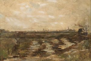 Het graven van de Waalhaven bij Rotterdam