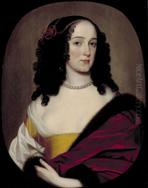 Portrait of een vrouw, mogelijk Anna Trajectina van Brederode (1625/26-1672), echgenote van George Hermann Reinhard, Graaf von Wied - view 1