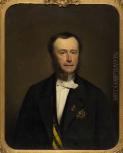 Portrait of Jacob George Hieronymus van Tets (1812-1885) by Herman Antonie De Bloeme