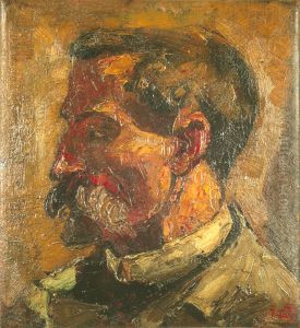 Portret van Christian Leibbrandt by Theo van Doesburg