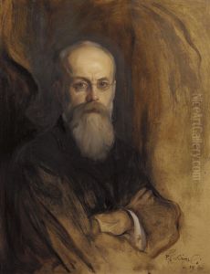 Portrait of Theodorus Helenus Franciscus van Riemsdijk (1848-1923) by Philip de Laszlo