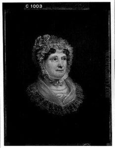 Portret van een vrouw, mogelijk Evertje Romein (1760-1830). Echtgenote van Evert Duverge by Jan Willem Pieneman