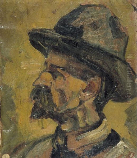 Portret van een man met hoed - view 1