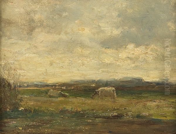 Landschap met twee koeien - view 1