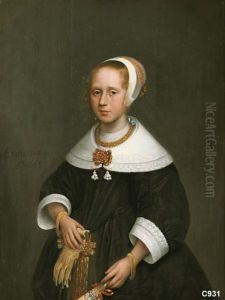 Portrait of an unknown 10-year-old girl by Jan Albertsz Rotius