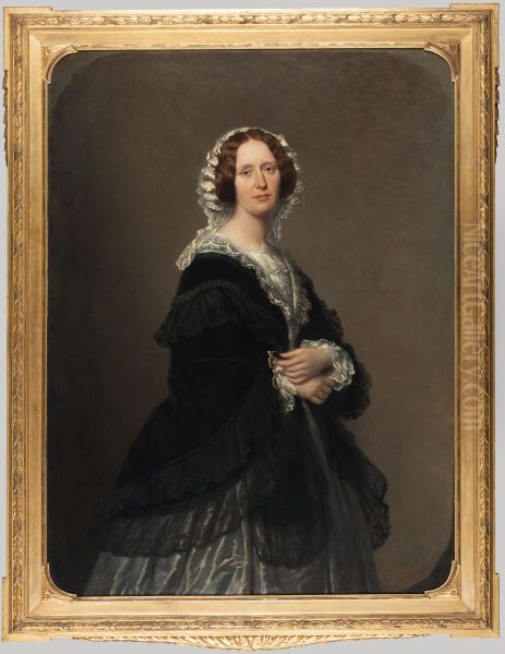 Portrait of Elisabeth Charlotta Petronella Both Hendriksen (1809-1880), vrouw van Christiaan Willem Johan (1806-1872), Baron van Boetzelaer - view 1