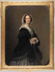 Portrait of Elisabeth Charlotta Petronella Both Hendriksen (1809-1880), vrouw van Christiaan Willem Johan (1806-1872), Baron van Boetzelaer by Nicolaas Pieneman