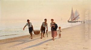 Returning Home With The Day's Catch by Pasquale Celommi
