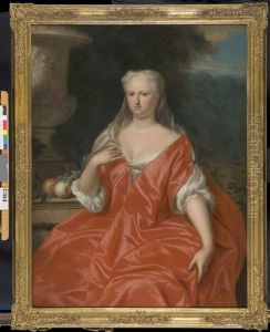 Portrait of Johanna Jacoba van Campen (1712-1770), wife of Pieter van Hoorn (1706-1763) by Philip van Dijk