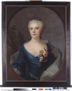 Portret van Geertruida van Grunningen Portret van Geertruida van Grunningen