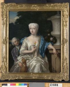 Cornelia Jacoba Kemp (1696-1755), echtgenote van Johannes van Schuylenburch en haar zoon Pieter van Schuylenburch (1714-1774) by Philip van Dijk