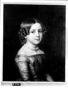 Portrait of Woltera Egberta Johanna van Rees (1841-1926) by Johan Heinrich Neuman
