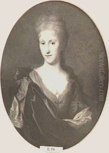 Portrait of Margaretha Johanna van Mewen (1682-1743) by Peter Heinrich Windhausen