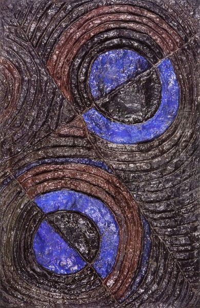 Brown and Blue Relief - view 1