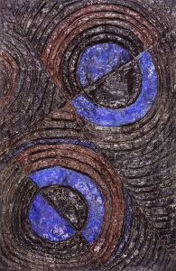 Brown and Blue Relief