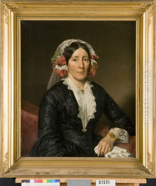 Portrait of Wilhelmina Johanna van der Goes (1808-1866), vrouw van Carel Anthony Marchant (1799-1864) - view 1