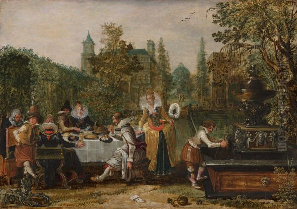 Merry Company in a Park - view 1