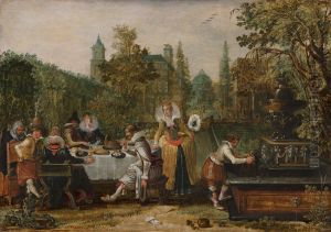 Merry Company in a Park