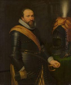 Portrait of an Officer by Jan Van Ravesteyn