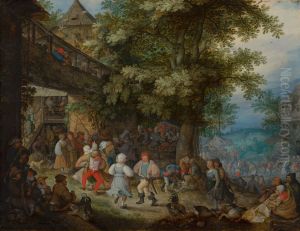 Peasants Dancing outside a Bohemian Inn Peasants Dancing outside a Bohemian Inn