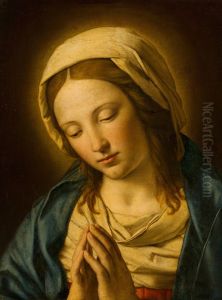 The Virgin in Prayer by Giovanni Battista Salvi da Sassoferrato