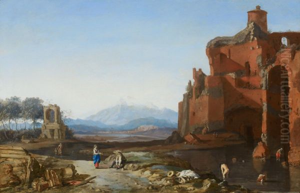 Italian Landscape with the Aurelian Wall - view 1