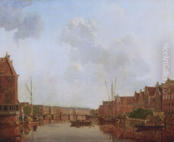 View of the River Amstel in Amsterdam - view 1