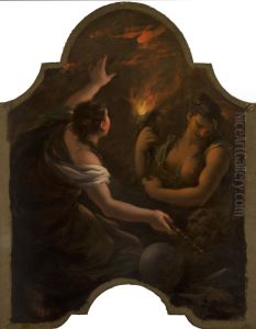 Allegorical Representation, Possibly a Depiction of 'Raison d'Etat' by Giovanni Antonio Pellegrini