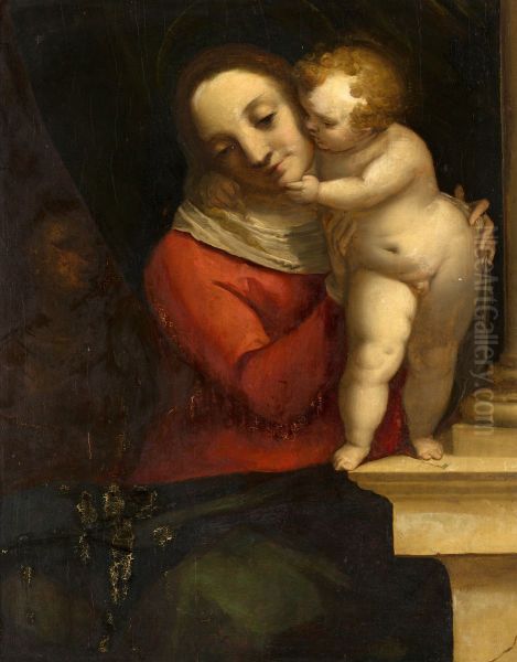 Madonna and Child, with John the Baptist - view 1