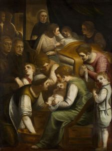 The Birth of Mary by Luca Cambiaso