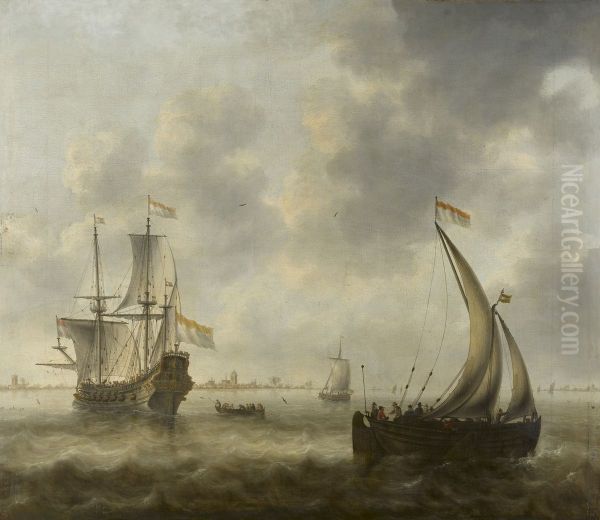 View of Ships on a River - view 1