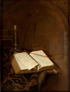 Still life with a Bible by Jan Van Der Heyden