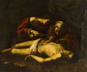 St Sebastian Tended by St Irene by Nicolas Regnier