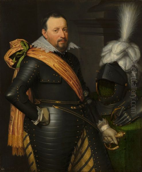 Portrait of an Officer, possibly Adolf van Meetkerken (d. 1625) - view 1